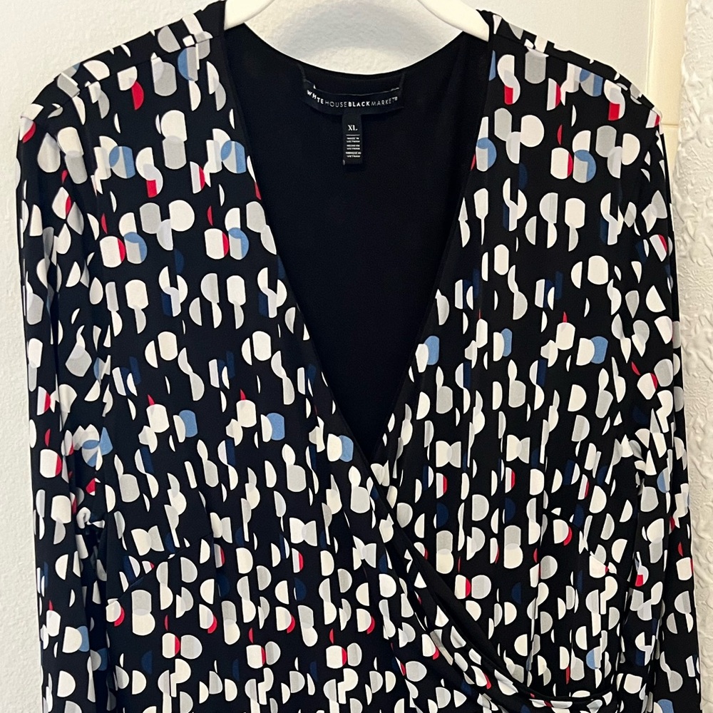 2 in one Reversible WHBH Travel Dress, Sz XL Black/Multi